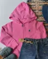 Berry pink hooded sweatshirt (ready in stock)