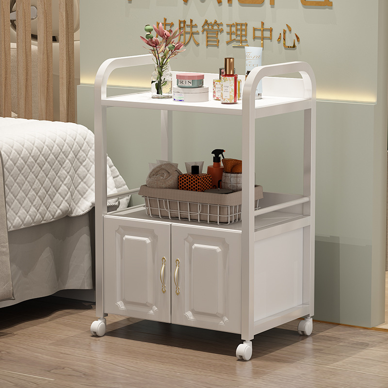 클래식 화이트 선반 + 화이트 캐비닛 - 표준 - 50x33x83cm