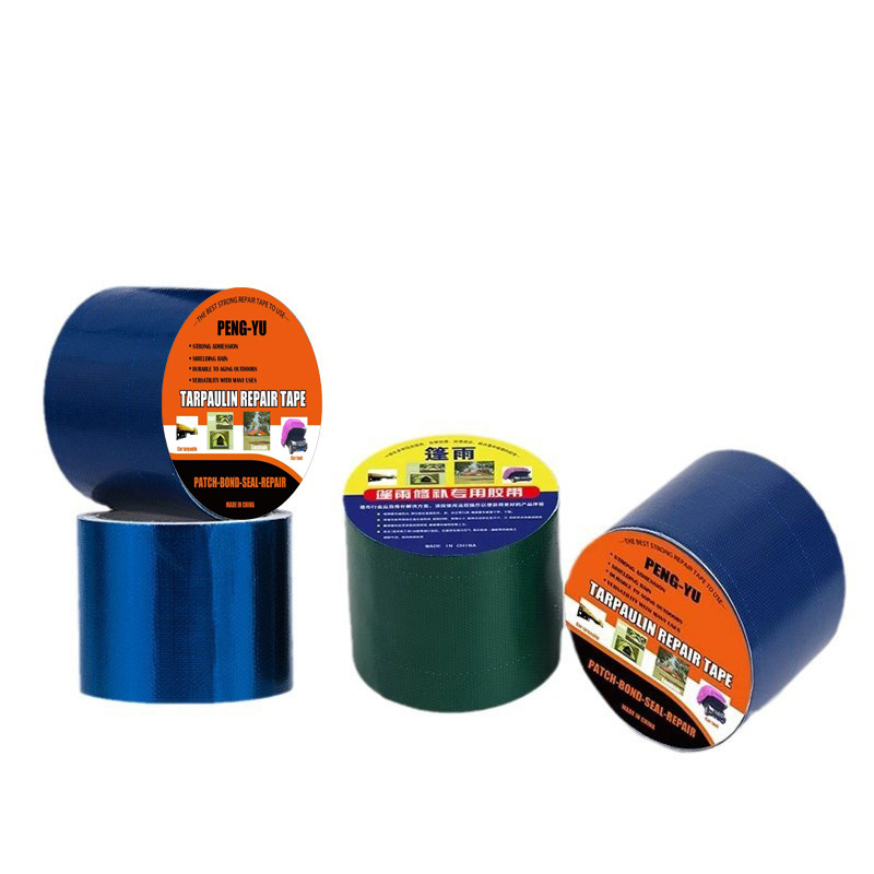 Cinta de lona camión lluvia tela grieta fuga de fugas reparación rápida fuerte auto-adhesivo lluvia cobertizo cinta de reparación de tela