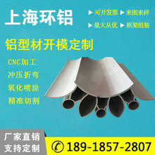 厂家定做工业铝型材CNC加工表面处理非标异形开模定制铝型材挤压