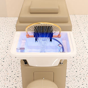 The Manufacturer Specializes in High-End Stainless Steel Shampoo Beds, Barber Shop Hair Salon Special Water Circulation Fumigation Head Therapy Massage Beds