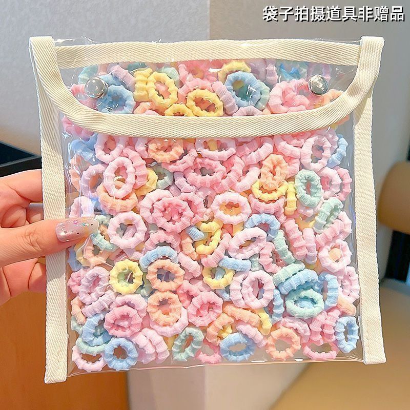 儿童发圈少女高弹力扎马尾橡皮筋耐用不伤发宝宝头绳网红发绳皮套|undefined