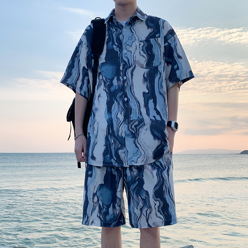 TZ080 비치 슈트 블루