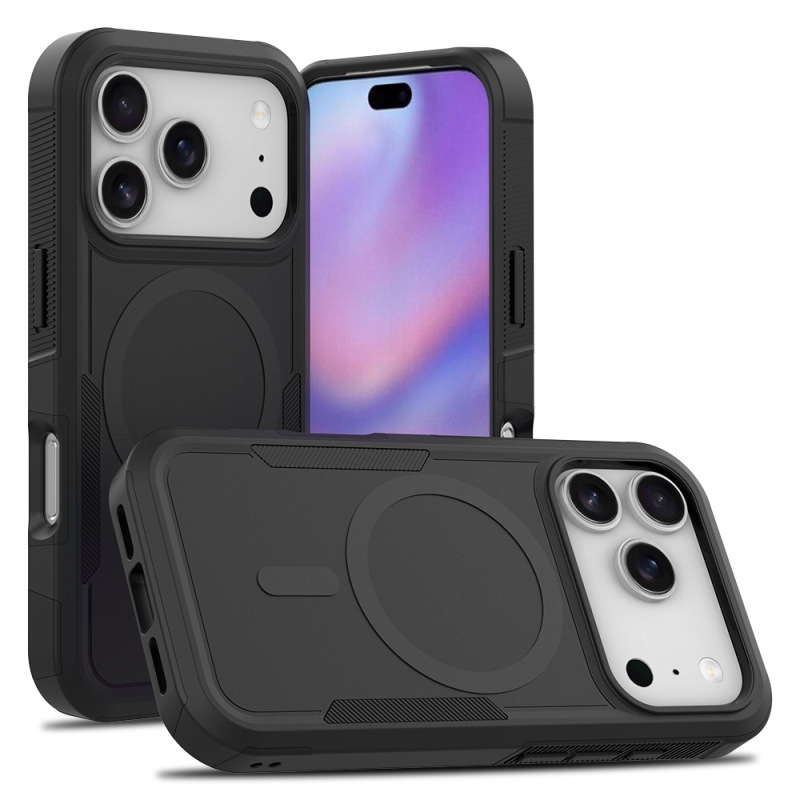 Apple 17 Pro Qihang オールインクルーシブ 2-in-1 磁気電話ケース サイド滑り止め保護カバーに適しています。|undefined