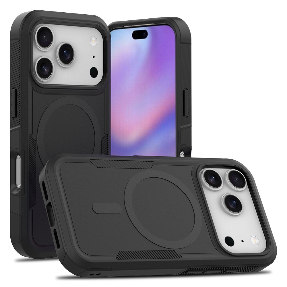 Aplicable Apple 17 Pro zarpe todo incluido dos en uno estuche para teléfono móvil magnético cubierta protectora antideslizante lateral en stock