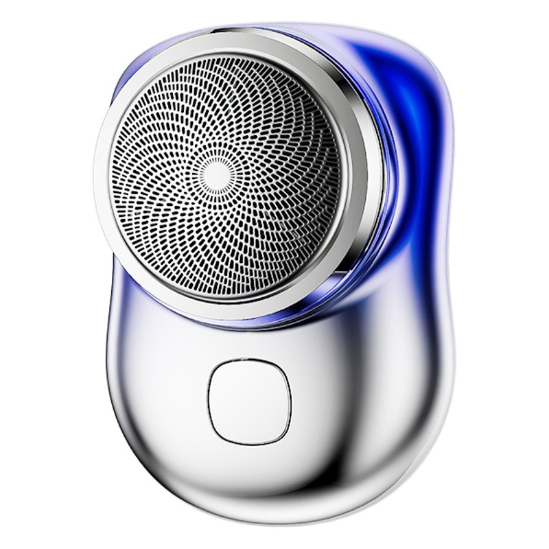 Tiktok Venta caliente mini máquina de afeitar eléctrica USB recargable impermeable los hombres viaje portátil barba cuchillo