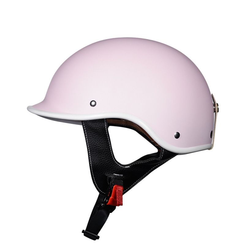 3C certificado casco de la motocicleta eléctrica de los hombres y las mujeres medio casco Retro Pedal casco de la motocicleta Cuatro Estaciones