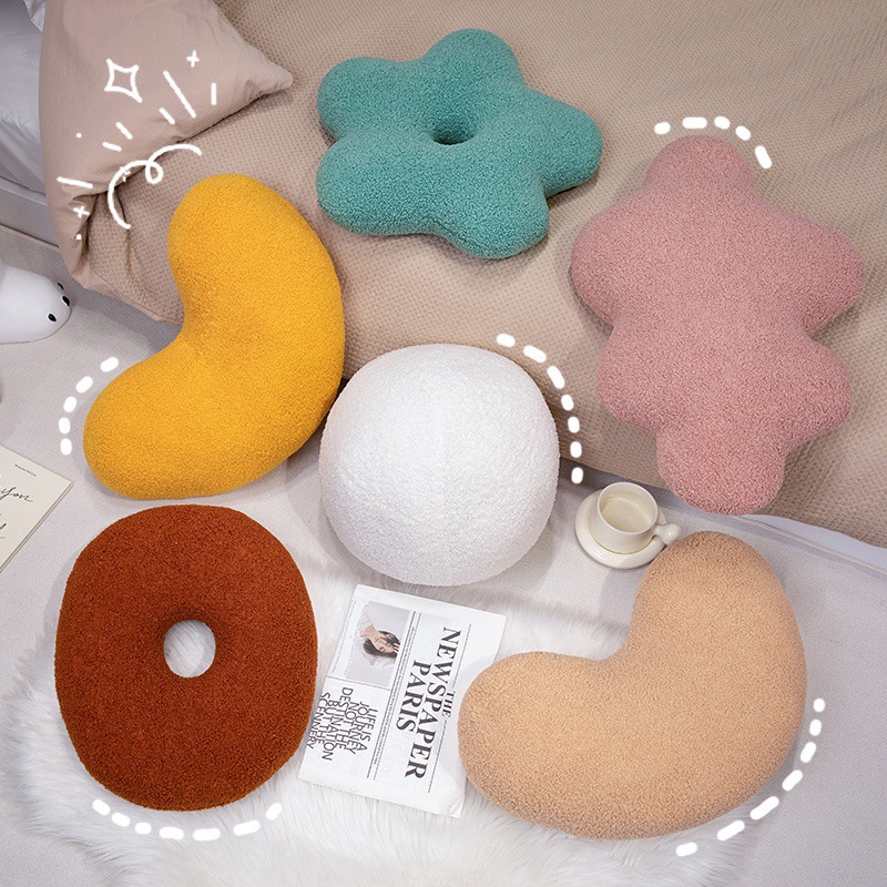 Inswind Girl 's Heart Wish Sofá Cojín de ventana flotante decoración de dormitorio almohada de cabecera muñeca lujosa