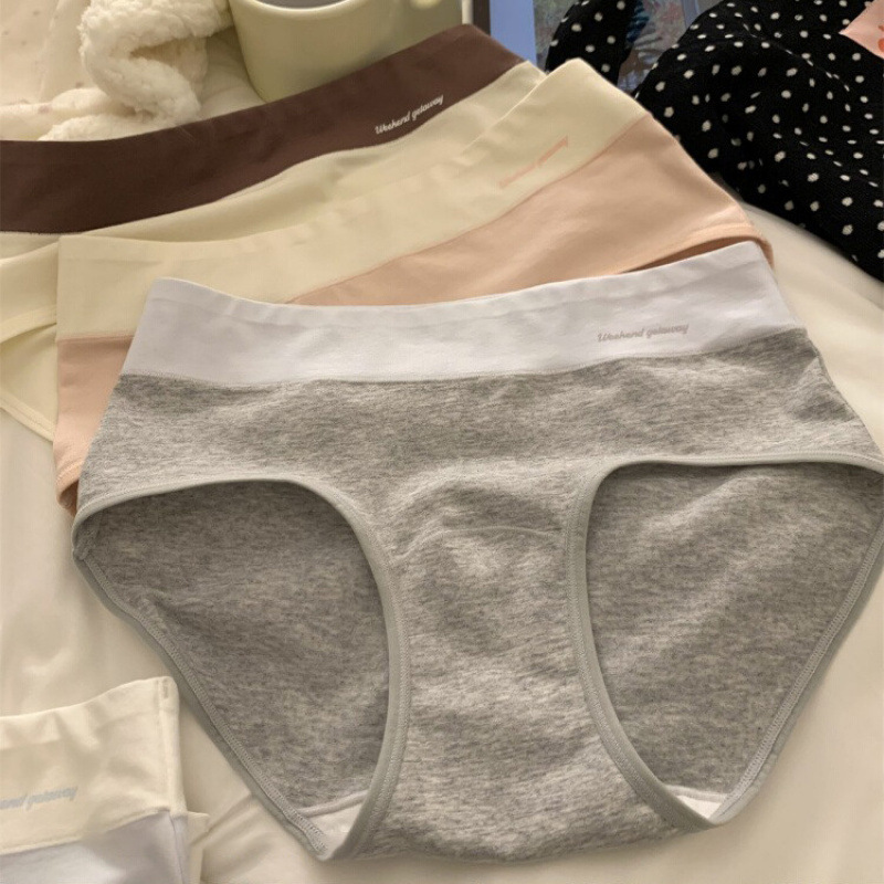 Women's Underwear Girls' Pure Cotton Briefs 2025 New 7A Antibacterial Extended Crotch Large Size Summer Thin Shorts