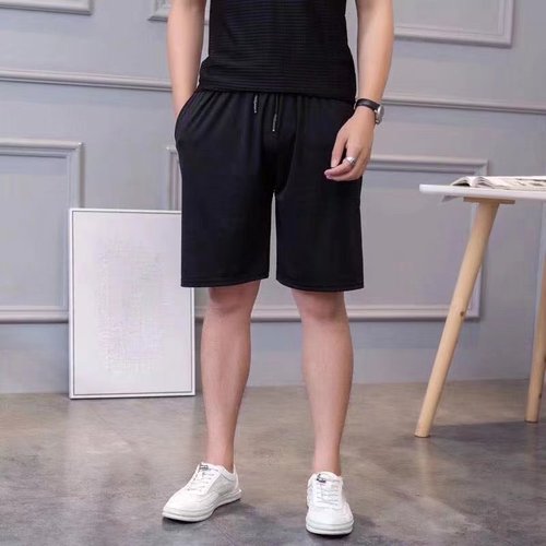 Men's wholesale ice silk mesh loose breathable quick-drying casual running shorts for summer five-inch shorts