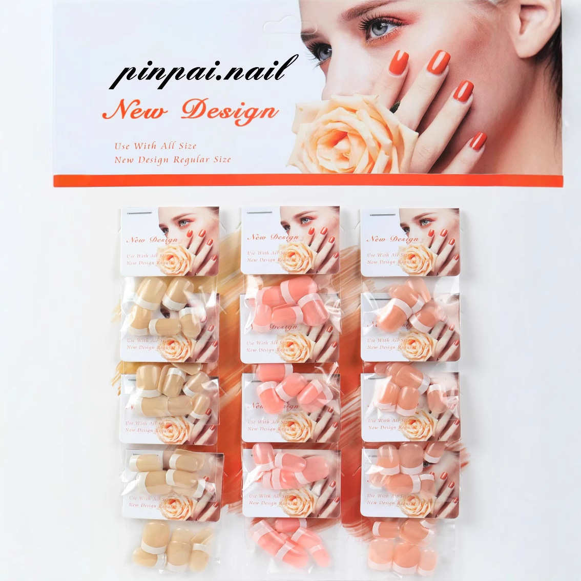 classic nail stickers for manicure