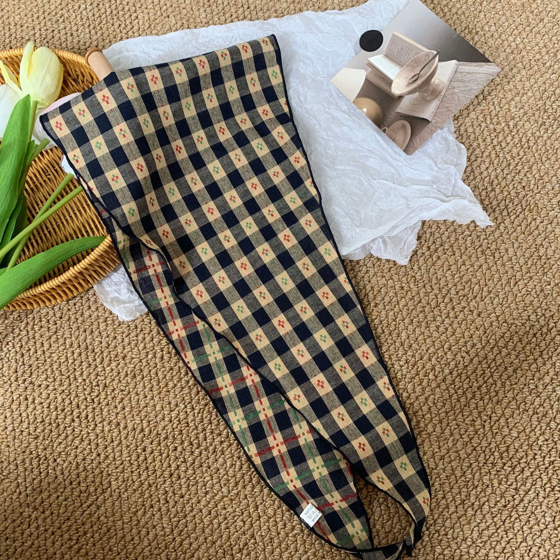 Azul marino a cuadros