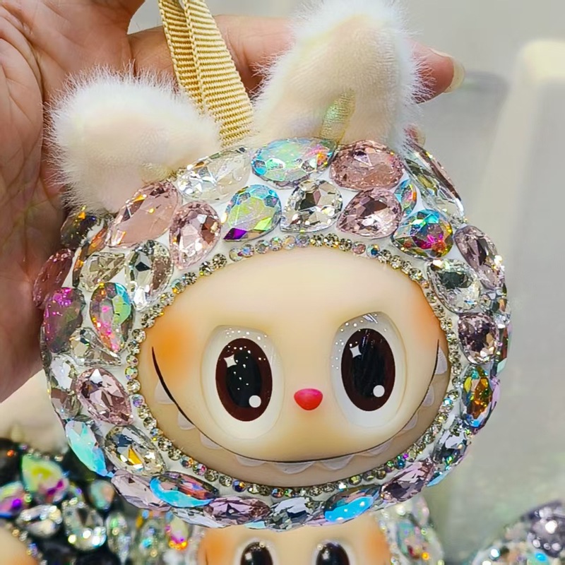 ダイヤモンドぬいぐるみペンダント l 人形ビニール小さな頭メロンかわいい人形バッグ小さなペンダント|undefined