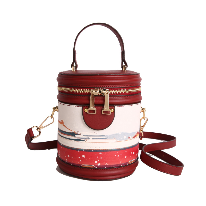 Bolsa transversal com estampa de grafite para mulheres, novo estilo coreano, moderna e elegante, com um toque sofisticado._voghion.com