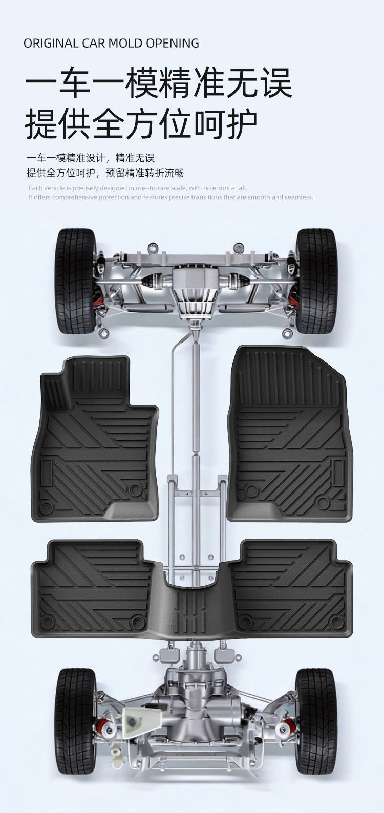 Suitable for 14-18 Models of Mazda3 Car Floor Mats, Mazda3 Fully Environmentally Friendly Tpe Car Floor Mats and Trunk Mats