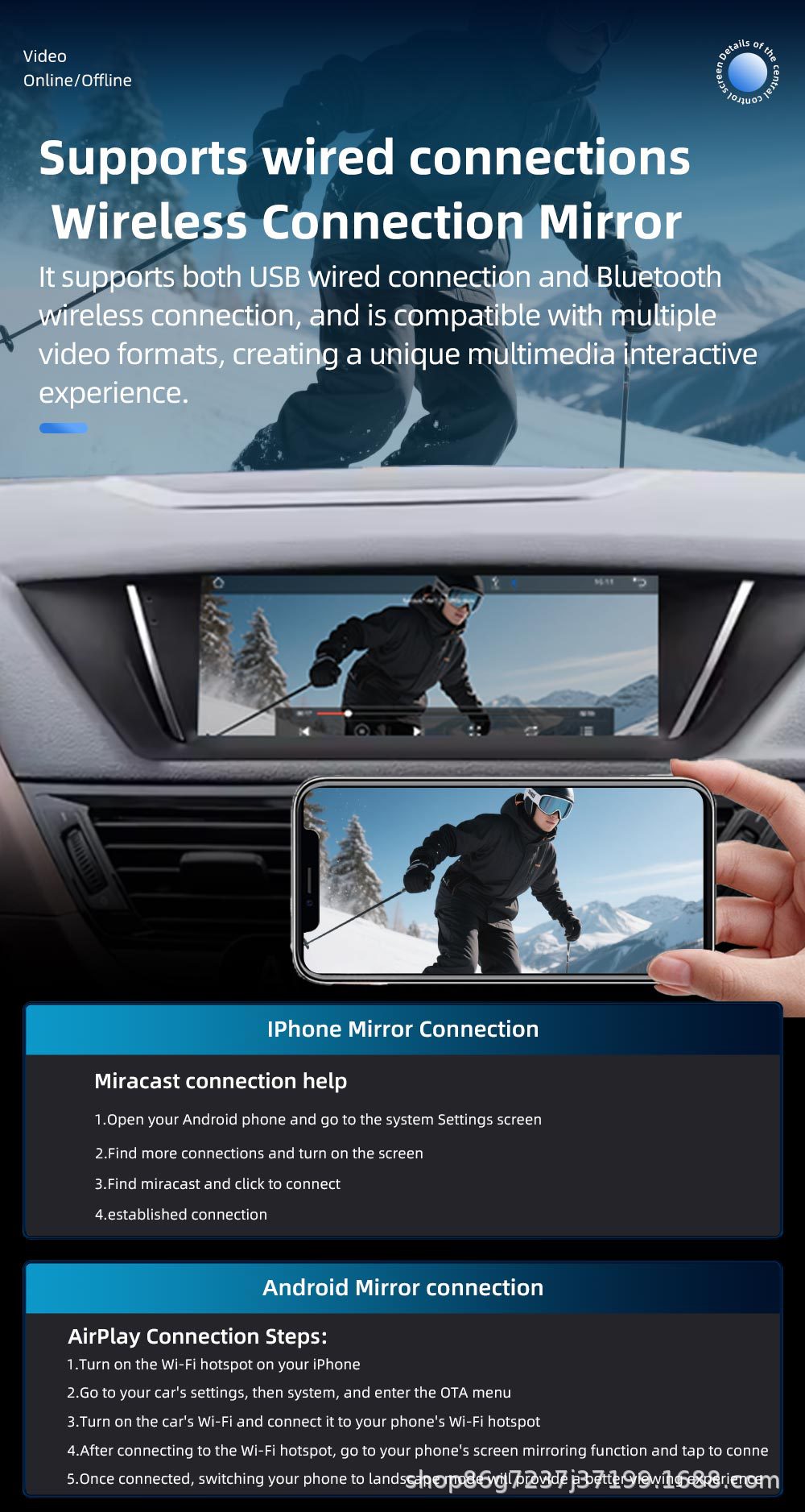 Suitable for Bmw X1 E84 8.8inch Android Car Multimedia Gps Navigator with Integrated Reversing Camera