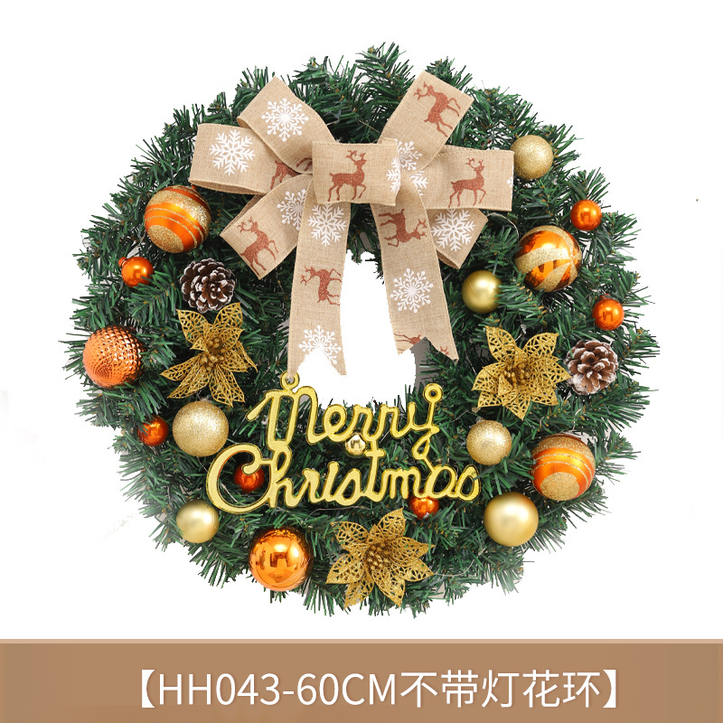 Navidad decoración árbol de Navidad colgante de pared colgante escena diseño Garland puerta colgante decoración corona de ratán casa diseño