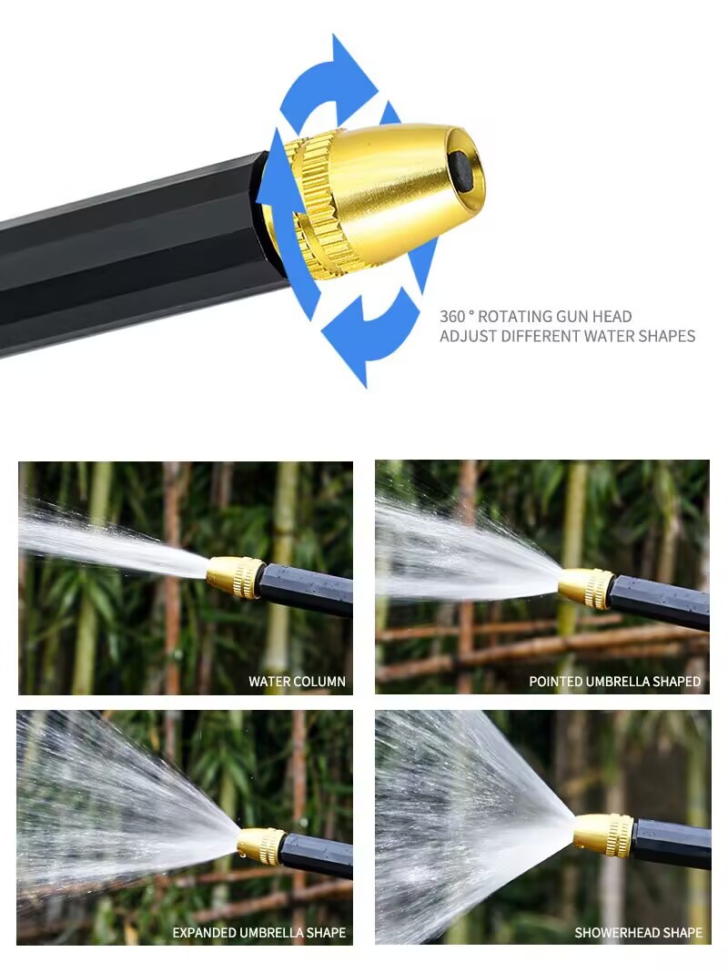 Cross-Border Wholesale Thickened Water Gun Bubble Shell Set High-Pressure Car Wash Spray Gun Faucet Car Wash High-Pressure Water Gun