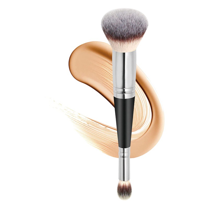 [Nuevo estilo de Biyouyi] Corrector de base Brochas de maquillaje de doble cabezal dos en uno Herramienta de maquillaje para principiantes única transfronteriza