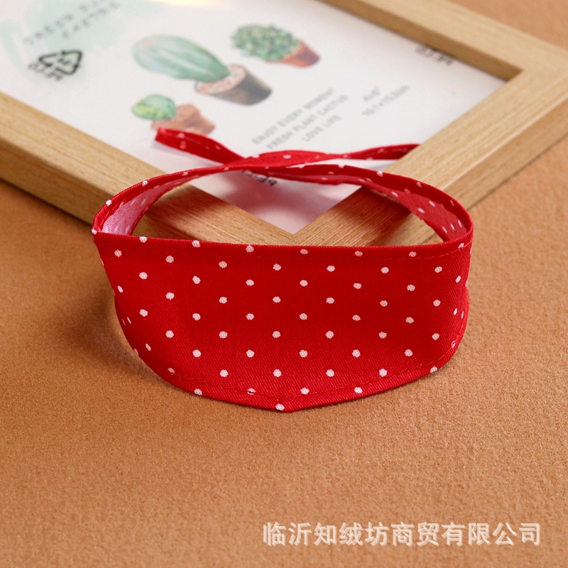 Red white dot / Mini size: 18cm long (for 4inch lab cloth)