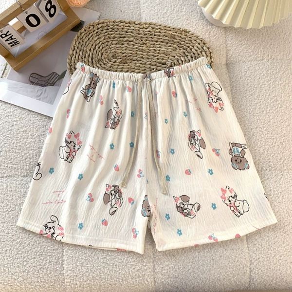 106 Apron Cat-with drawstring pocket-shorts