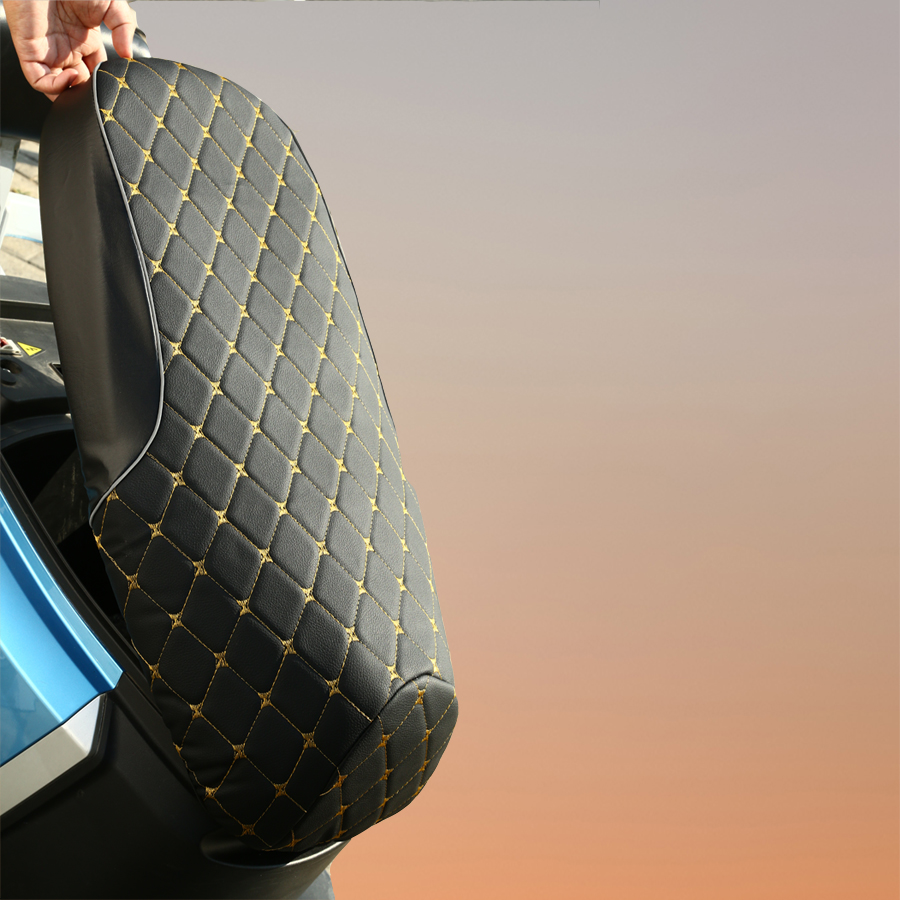 Suitable for Haojue Vf125/Vh125/Vf100/Yuzuan Motorcycle Waterproof Seat Cover Thickeneded Leather Sun Protection Seat Cover