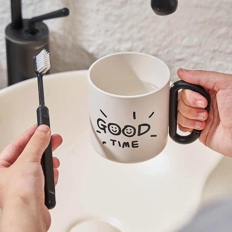 Bicchiere per collutorio stile graffiti tazza in plastica semplice_voghion.com