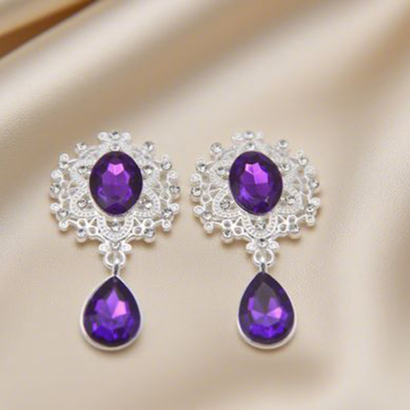 国境を越えた売れ筋 45*25 ミリメートル合金ラインストーンブローチ DIY リボンアクセサリー衣類手作りジュエリーアクセサリー直接バッチ