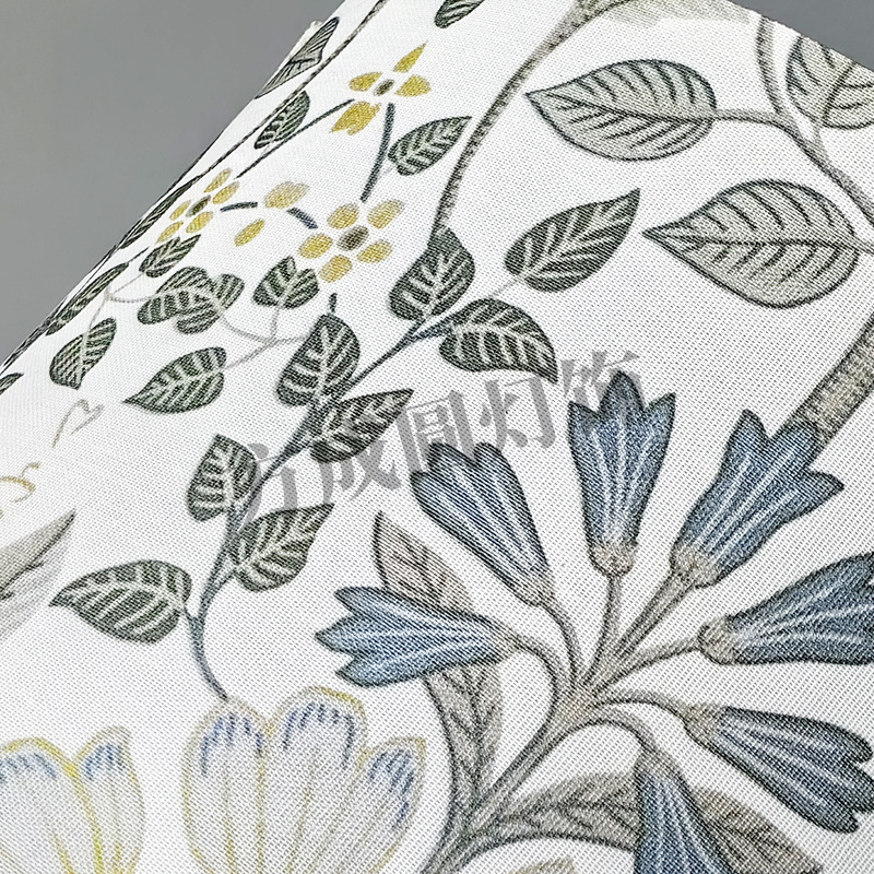Nuevos productos de lámpara de escritorio desmontable pequeña orquídea fresca impresión de lámpara KD lámpara de tela de cabezal de cama