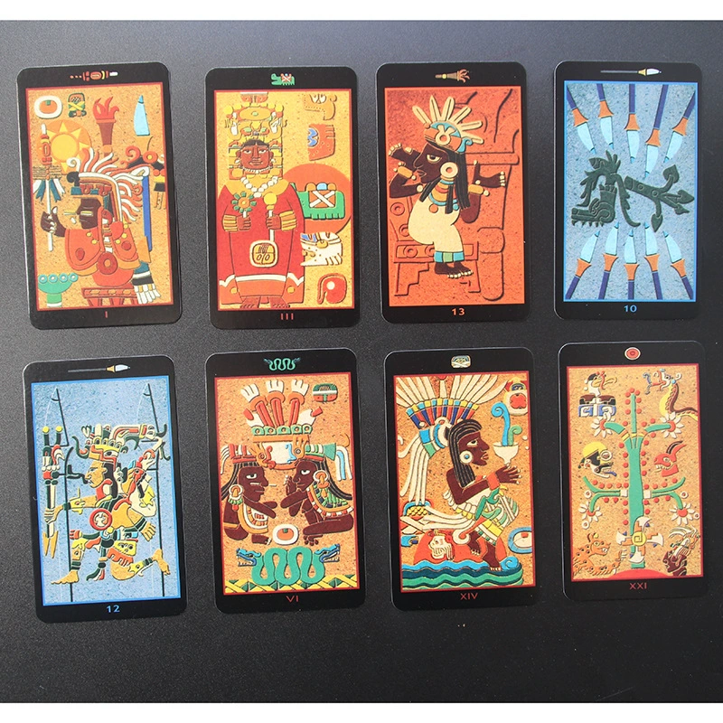 Таро карты Maya / Lenormand, 78 карт, на русском, 6,2×10,6 см в коробке