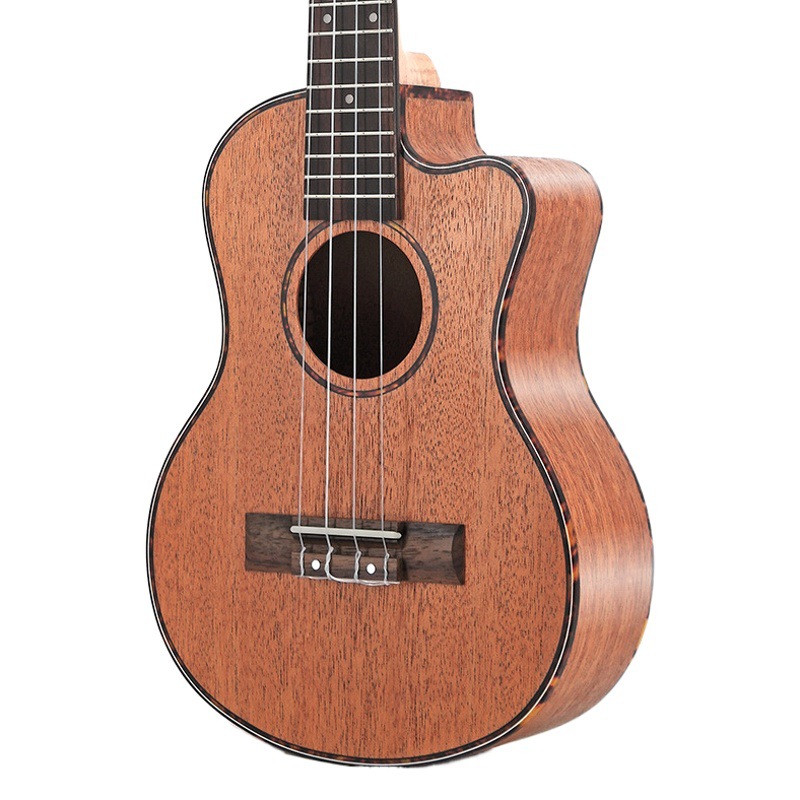 Suministro de fábrica 26 pulgadas corazón melocotón completo ángulo perdido ukelele guitarra pequeña