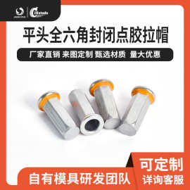 碳钢盲孔拉铆点胶螺母配电箱专用拉铆螺帽密封防水铆螺母厂家现货