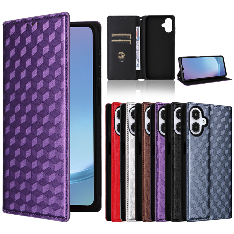 For Samsung Galaxy A25 5G Japanese Mobile Phone Case A25E Mobile Phone Leather Case Three-dimensional Pattern Flip Card Money
