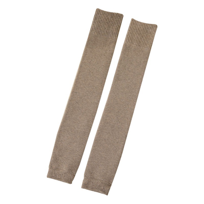 Long tube knee socks women's fleece-lined thickened terry autumn and winter warm knee joint half women's thigh socks