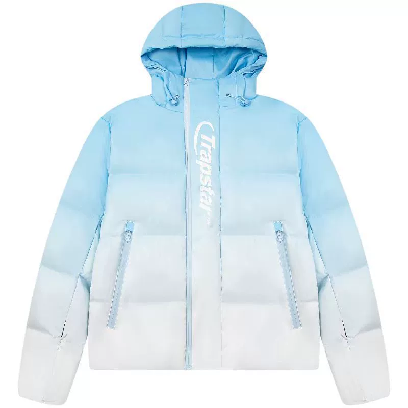 Keep warm down jacket hip-hop style with hood, gradient, American style