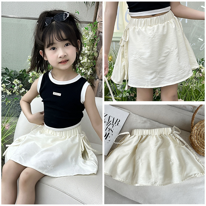 Girls' Skirt Summer Lightweight Sweet Fairy Western-style Cute Sweet Long Dress Foreign-style Princess dress