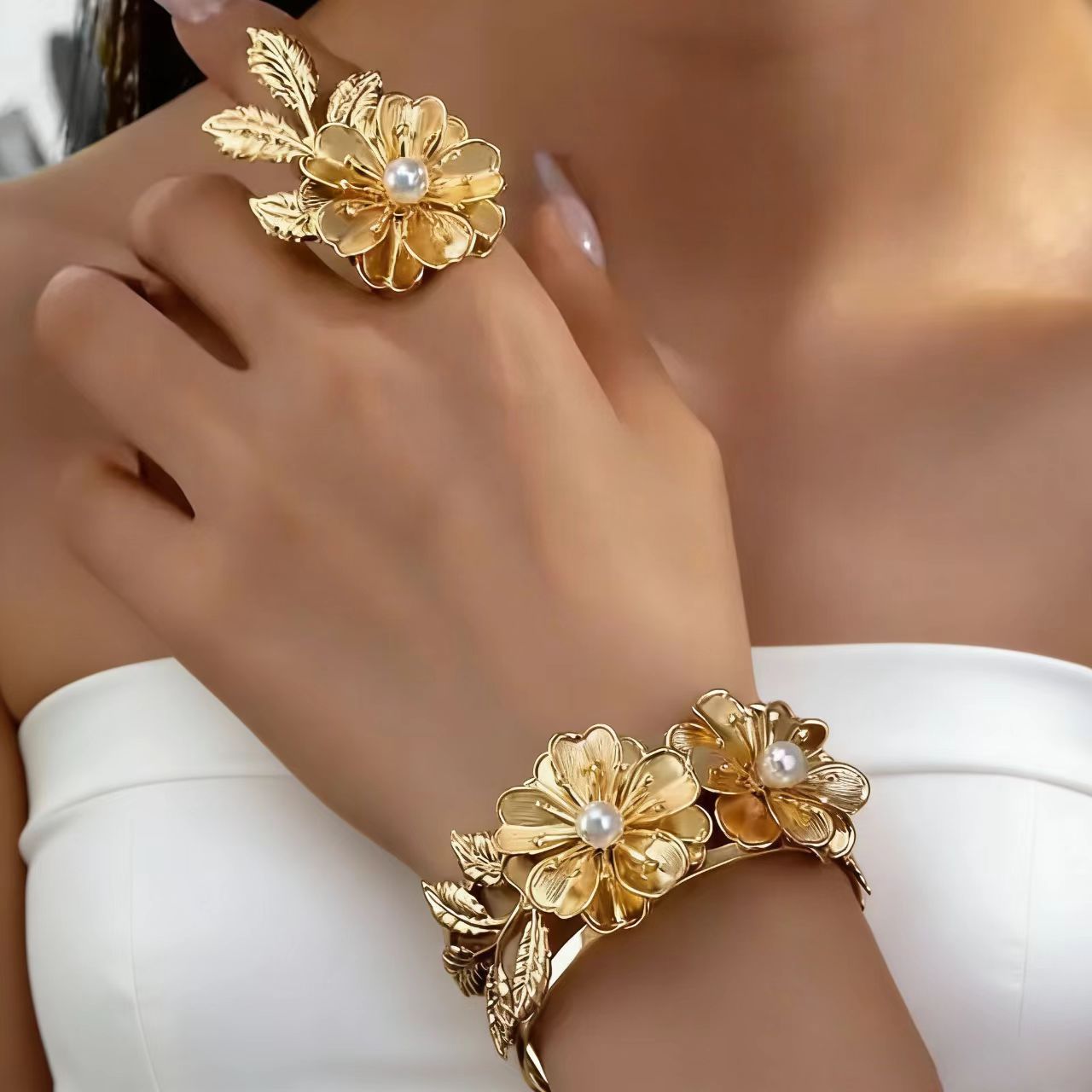 retro bracelet pearl