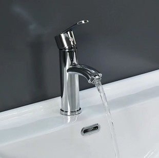 Basin Hot and Cold Faucet Stainless Steel Septwolves Single Hole Faucet Bathroom Basin Faucet Factory Direct Sale