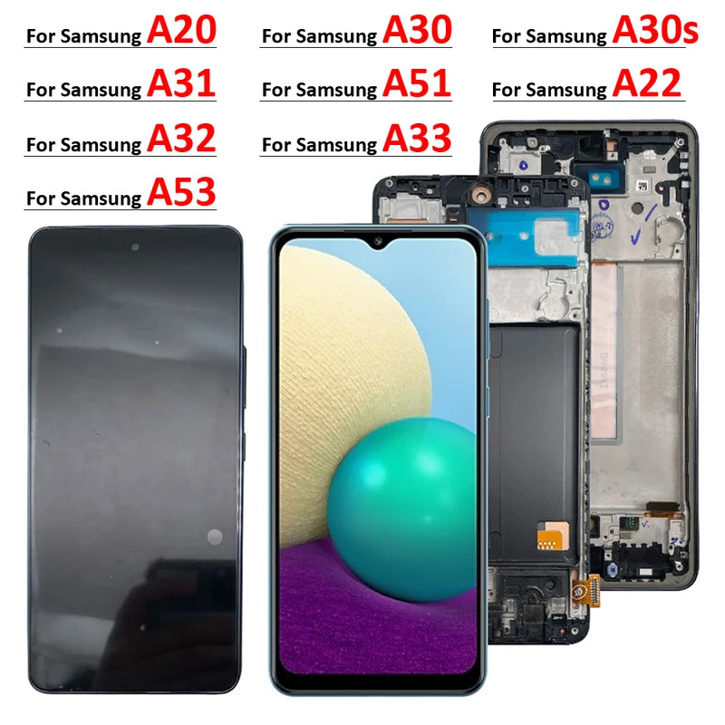 Aplicable a Samsung OLED A20 / A30 / A50 / A51 / A52 / A53 / A24 Assembly Screen LCD