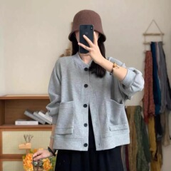 2025秋冬季新款女士短外套卫衣开衫上衣棒球服爆款夹克洋气小个子