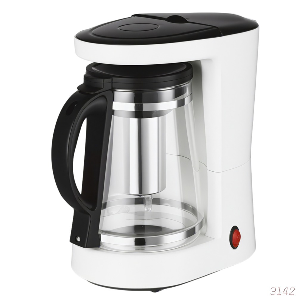 1.25L 680W cafetera de té cafetera de goteo transfronteriza doméstica automática mini cafetera eléctrica al por mayor