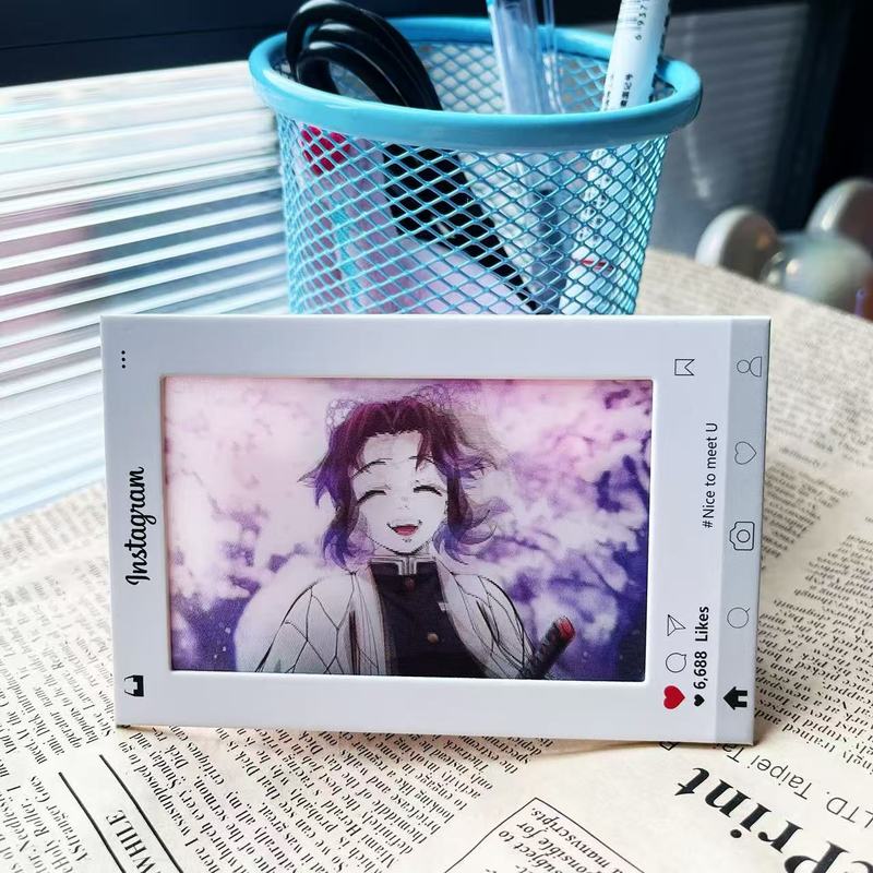 鬼灭之刃炼狱杏寿郎光栅卡富冈义勇创意多变卡蝴蝶忍送朋友卡片挂|undefined