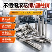 不锈钢旋钮圆柱销滚花轴搓花玩具铁轴塑料件插销精密紧固件轴销