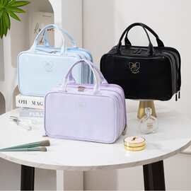 升级款蝴蝶化妆包大容量可套拉杆箱pu皮出差旅行必备收纳包包