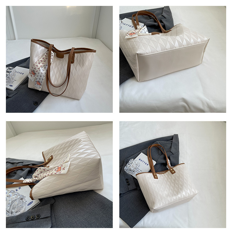 Women's Tote Bag Large Capacity Pu Leather Versatile Handbag_voghion.com