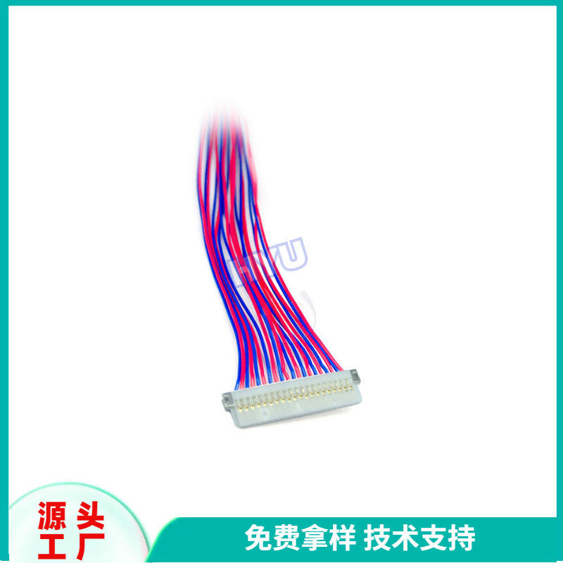 LVDS重载连接器 50针M12接口 自动化设备低延迟LVDS线