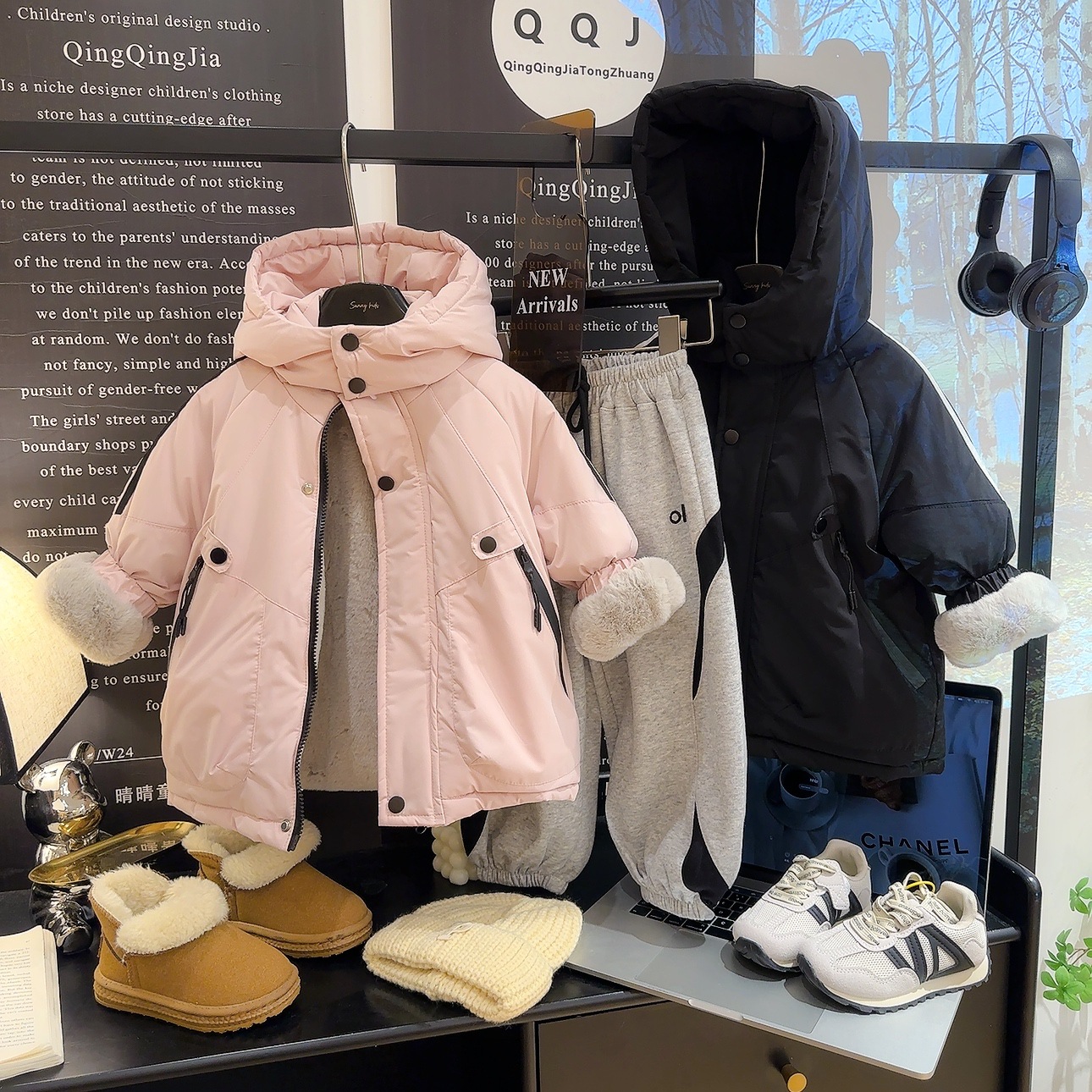 Kaco Duck 2026 New Children's Thick Mid-Length Korean Style Stylish and Versatile Jacket 1835
