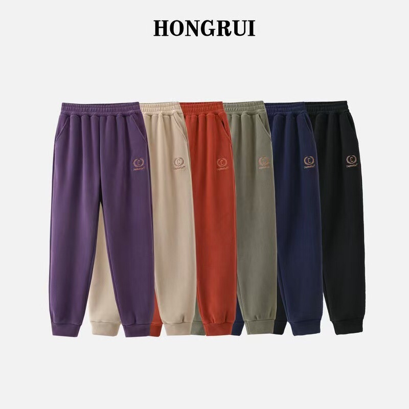 Fleece-Lined Women's Sweatpants Autumn and Winter Fashion Ollie Fleece Casual Thick Versatile Plus-Size Warm Cuffed Joggers