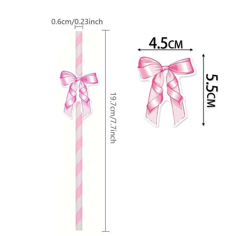 Trazo creativo transfronterizo pajita de papel decoración de fiesta mesa de postres vestido de cumpleaños botella de pudín complemento de pastel