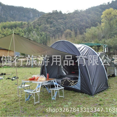 Multi-Person Rainproof Sunshade Trunk – Avtomobil dam çadırları
